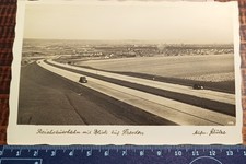 AK Reichsautobahn Dresden, Blick ins Elbtal von Brücke bei Mobschatz Merbitz