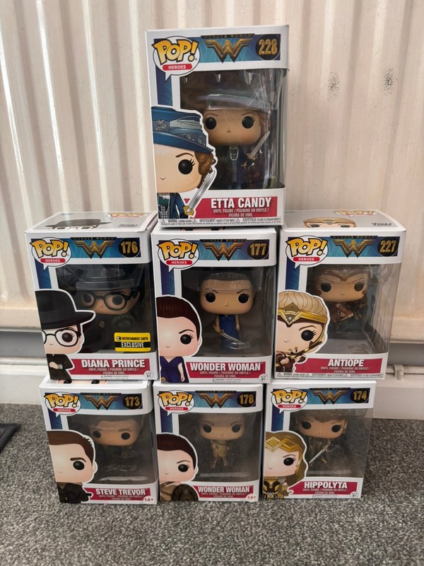 Set of Funko Wonder Woman Pop Vinyls
