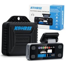 Upgraded Trailer Brake Controller Kit, Split Design, LCD Screen, Smart Chip,