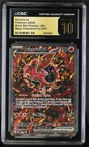 CGC 10 PRISTINE Oricorio ex 024 Charizard UPC Black Star PROMO Pokemon Card