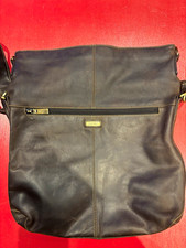 Visconti Brown Leather Large Shoulder Bag Adjustable Strap Zip Inner Pockets