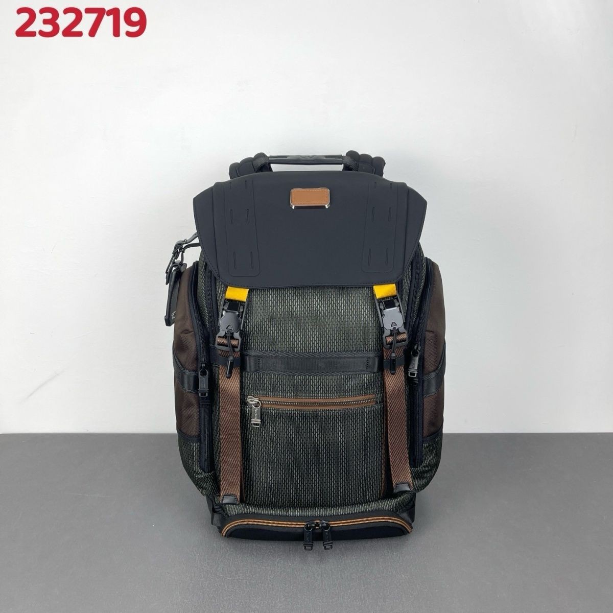 Tumi Alpha Bravo Expedition Flap Backpack Onyx Black Business Travel Bag 232719