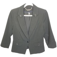 White House Black Market Blazer Crop Blazer Women 6 Black Blazer Jacket Women