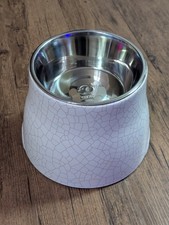 Elevated Dog Bowl with Stainless Steel Bowl, Non-Slip and High Capacity L/3 Cup