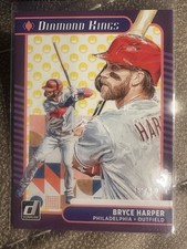 2021 Panini Donruss Bryce Harper COVID-19 Mask Emoji /19 Diamond Kings Phillies
