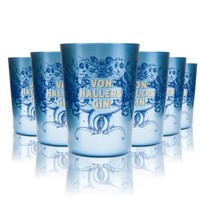 6X Von Hallers Glas 0,4L Gin-Tonic Fizz Becher Longdrink Cocktail Tumbler GläSer