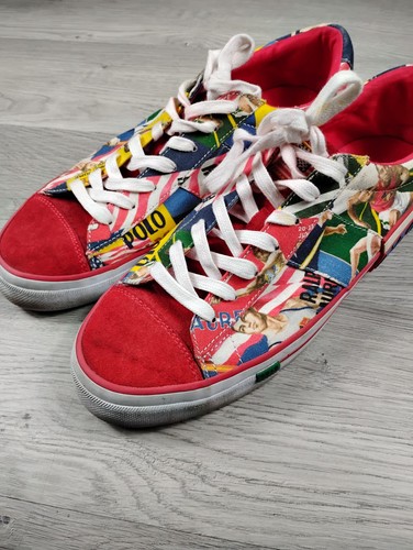 Polo Ralph Lauren Sayer Chariots of Fire Olympics Sneakers Shoes Men's 11 D RARE - Picture 12 of 17