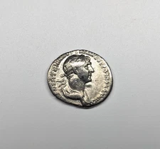 Trajan Silver Denarius VF 98-117 AD, .
