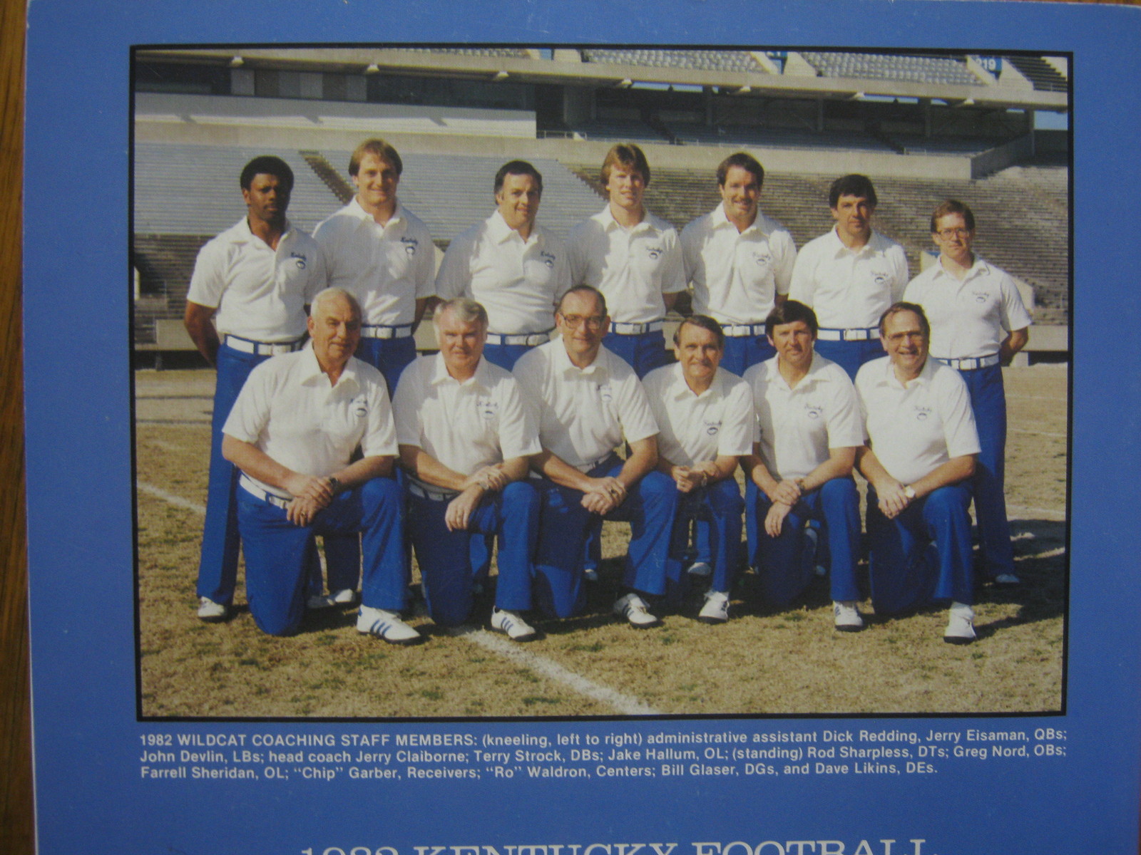 1982 University of Kentucky Football Media Guide (JERRY CLAIBORNE/RANDY