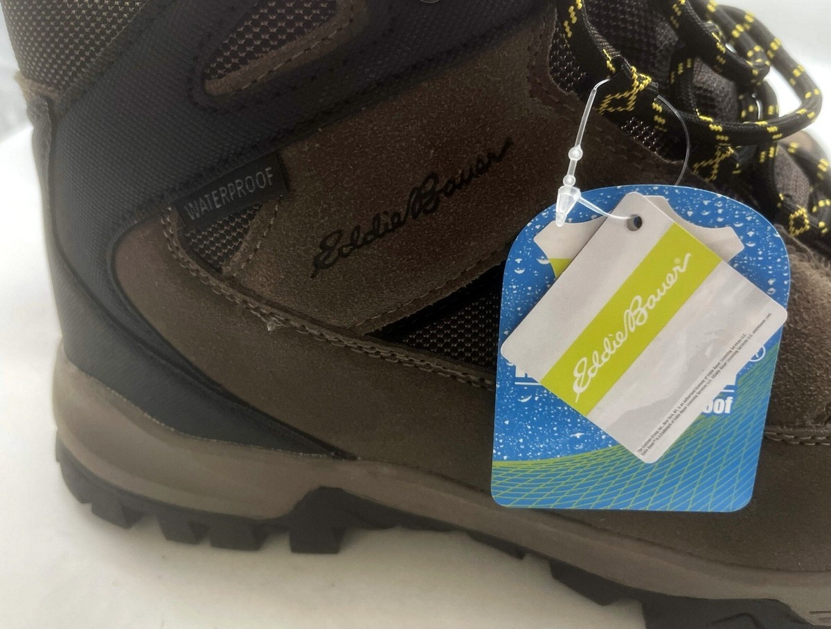 Eddie Bauer Mens Brighton Hiking Boots Shoes Leather 