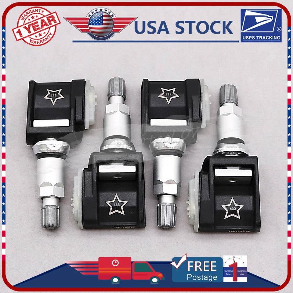 4Pcs TPMS Tire Pressure Sensor For Mercedes-Benz E300 E400 E63 GT63 0009052102 - Image 2 of 4