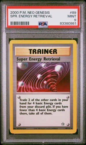 Super Energy Retrieval (Unlimited) graded PSA 9 for sale on eBay