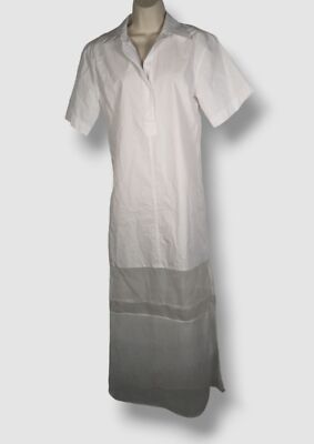 helmut lang white shirt dress Helmut Lang Women's Bustier Shirt Dress - White