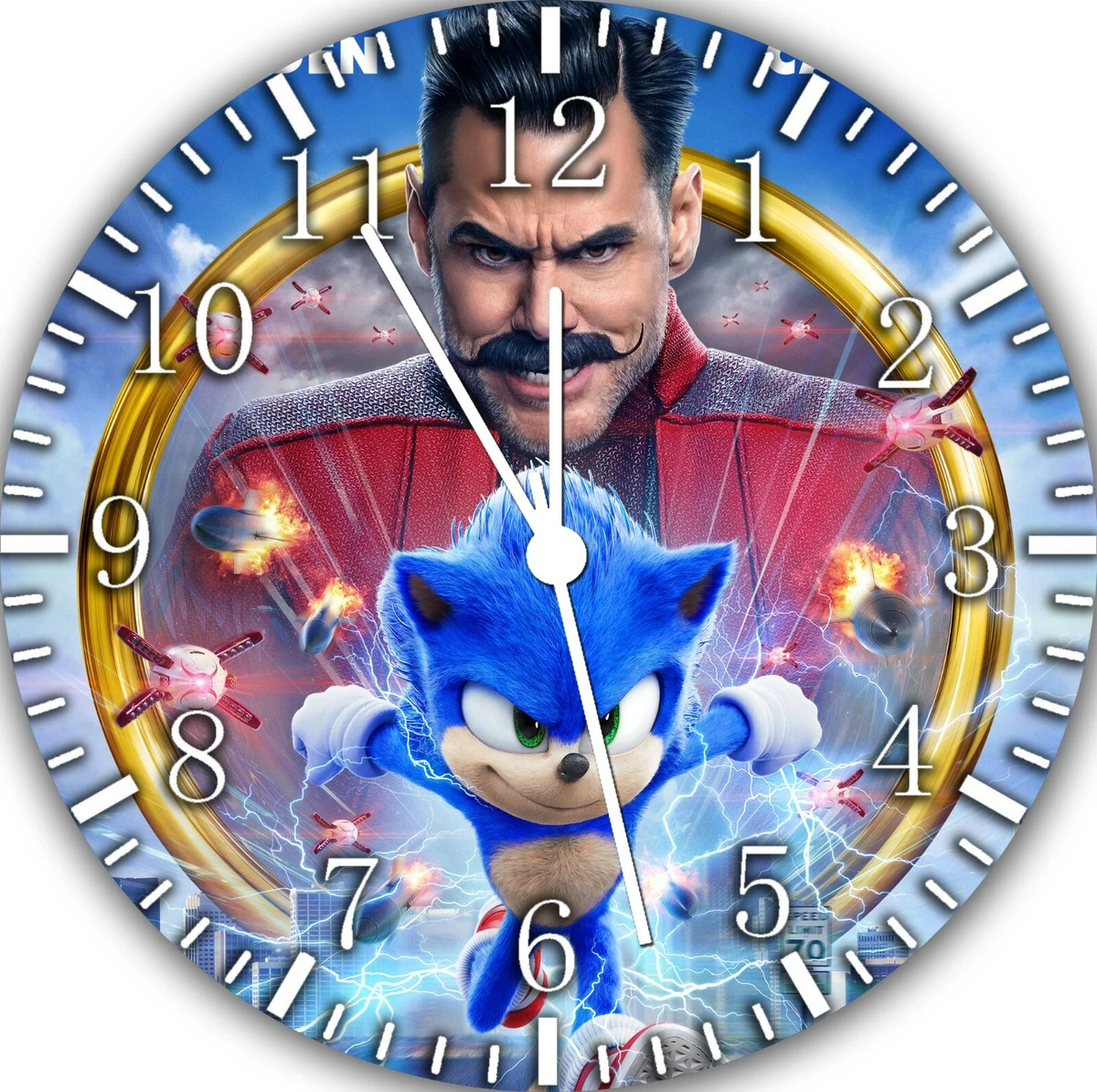 Sonic the Hedgehog Wall Clock Frameless Silent Nice For Gifts or Decor G72  734106029718 | eBay