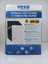  Veva Hepa Filters (2) & Carbon Pre-Filters (8) Compatible HPA100 & HPA094 New