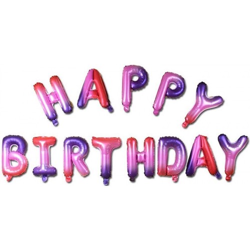 HAPPY BIRTHDAY Balloons Bunting Balloon Banner Party Decoration Inflating Decor - Picture 25 of 116
