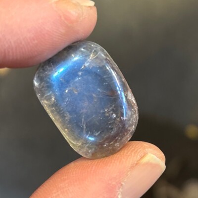 10 Pieces Of Tumbled Black Rainbow Aura Quartz Average Size 12 Grams