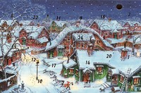 Adventskalender-GrußKarte 5 StüCk Weihnachten Tannenbaum Adventszeit