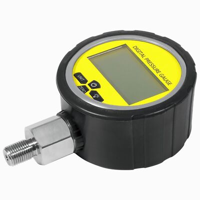Digital Hydraulic Pressure Gauge Manometer 10000PSI 1/4'' NPT 700BAR/70Mpa Black