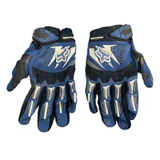 Fox Racing Dirtpaw Men's Blue Black White Motocross Gloves Size Medium