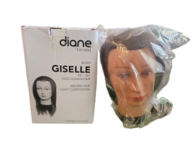 Diane Fromm Giselle #D307 Mannequin Head Cosmetology 100% human Hair 18''-20''