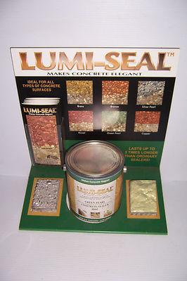 LUMI-SEAL CONCRETE SEALER PAINT ADVERTISING STORE DISPLAY 18 1/2'' X 17 1/4'' X 9''