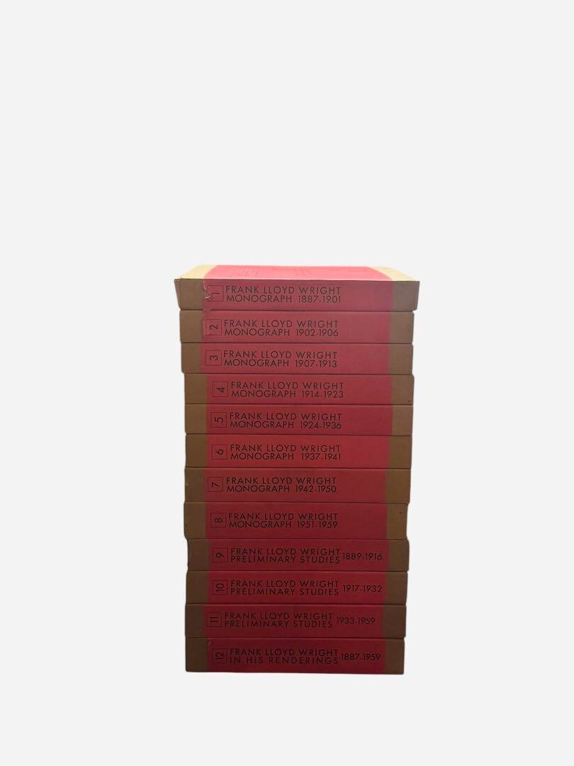Frank Lloyd Wright Monograph Vol 1-12 Complete Books Set