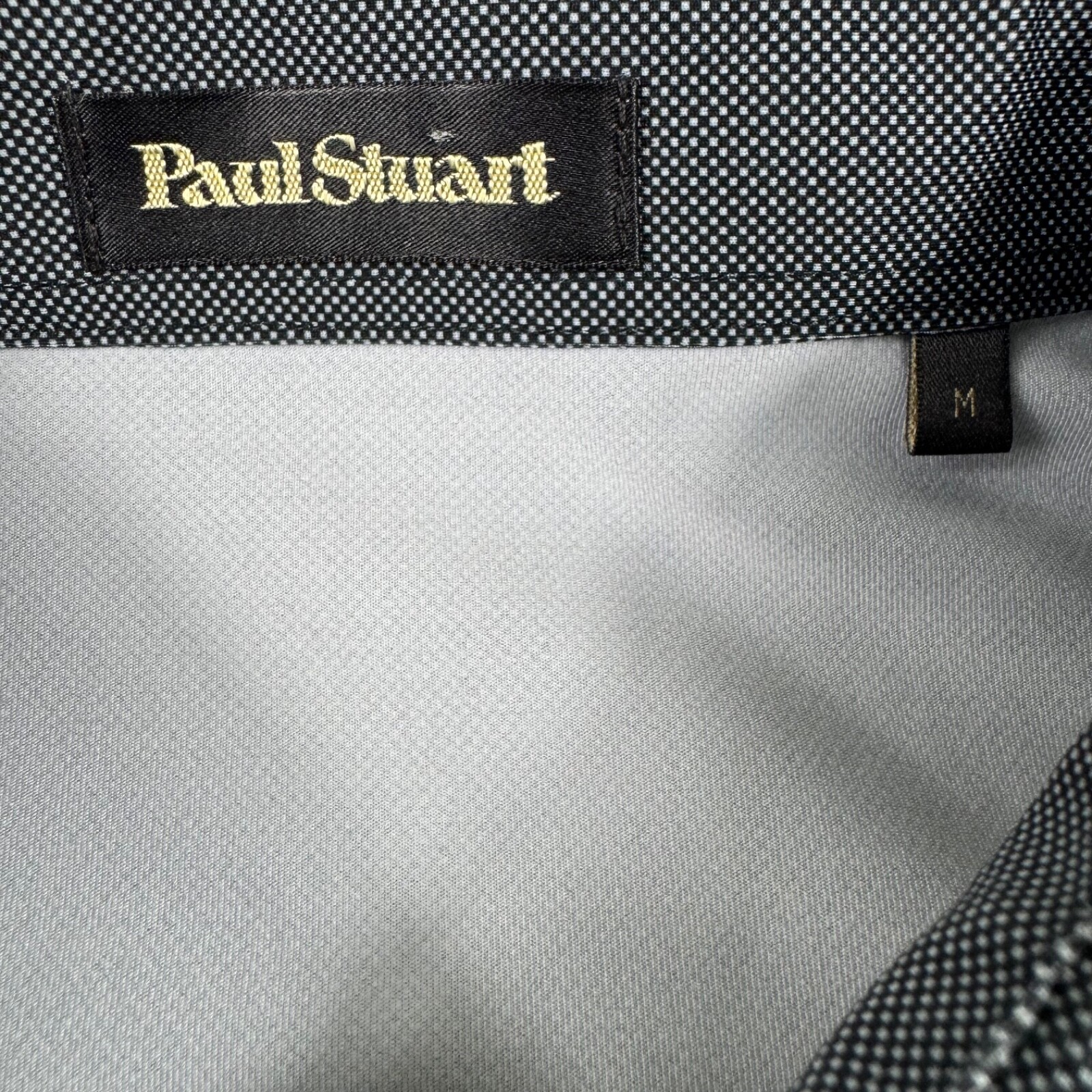 Paul Stuart Current Gray Black Performance L/S Po… - image 5