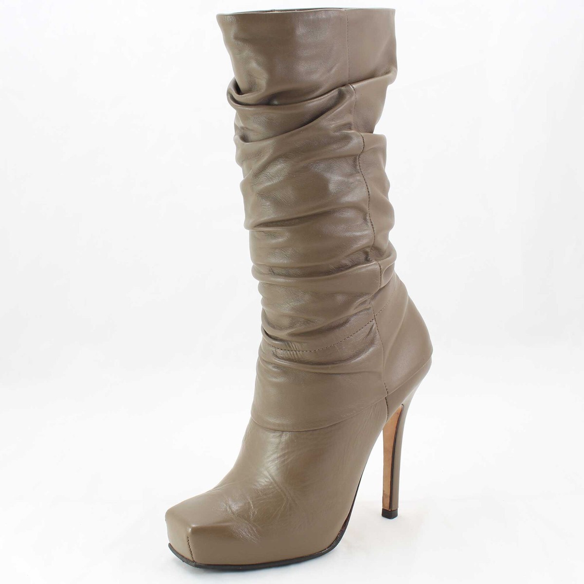 Buffalo Plateau Stiefel 36 High Heels Stiefeletten mit Raffung