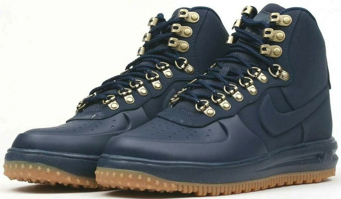 Nike Lunar Force 1 Duckboot Low Obsidian Saddle Brown for  display picture 3