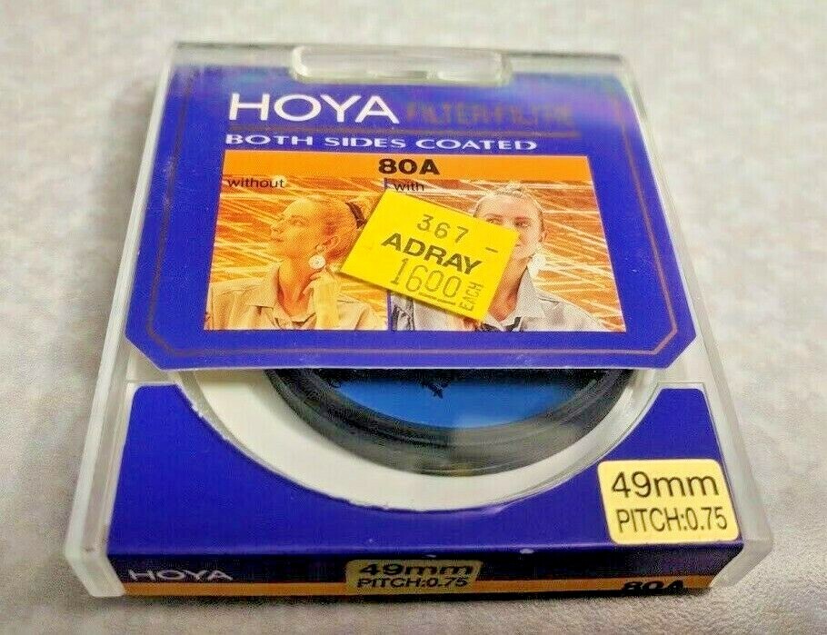 49mm Hoya 80A Blue Glass Lens filter 80 A Japan Coated 49 mm