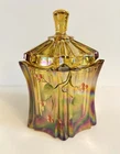 Fenton Art Glass Candy Dish Berries in Autumn J. Cutshaw Signed 2005 100 Years