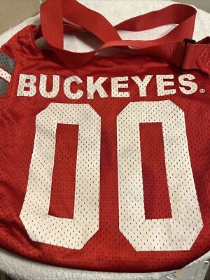 Ohio State Buckeyes College Team Jersey Bag Crossbody Shoulder Bag Bucket Purse