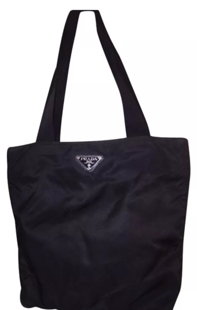 Authentic PRADA Nylon Tote Bag (Black)