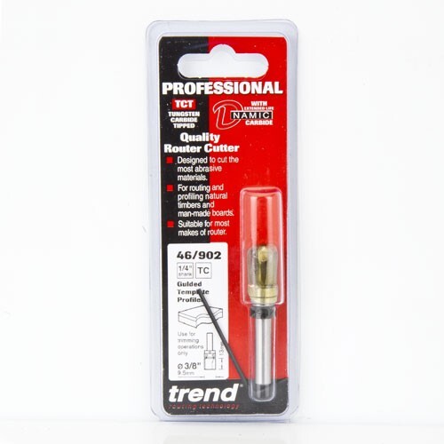 Trend Guided profiler 9.5mm dia x 12.7mm cut 46/902X1/4TC FAST FREE DELIVER