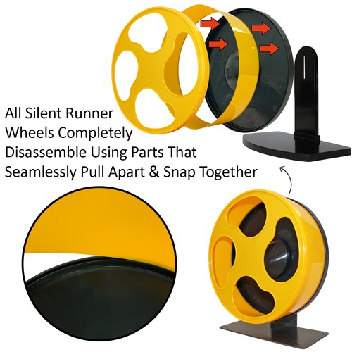 Silent Runner Wheel 9" + Sandbahn + Autoreeinigung Spur + Käfigaufsatz - Bild 5 von 8