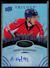 2014-15 Upper Deck Trilogy Radiant Blue #142 Evgeny Kuznetsov RC 090/225
