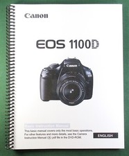 Canon EOS-1100D Basic Instruction Manual: 84 Pages  Protective Covers 
