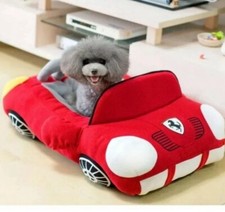 Dog bed NEW red car shapped convertible luxury small to medium dog bed new
