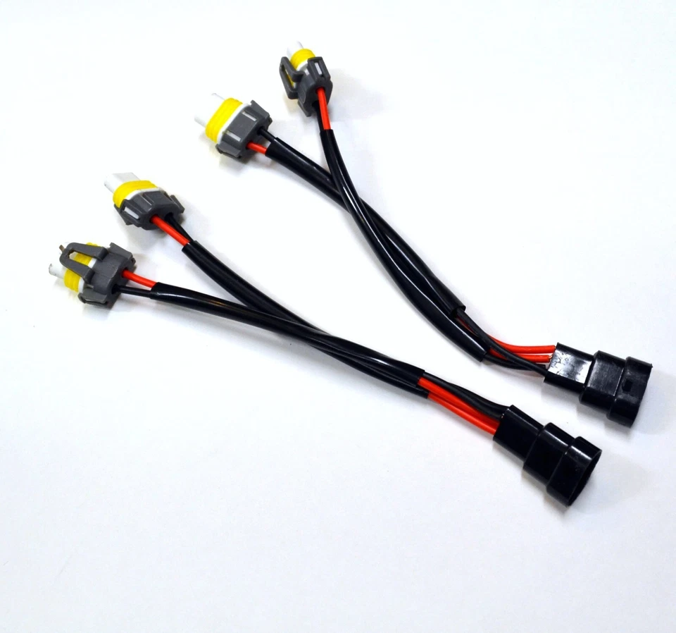 Conversion Wire H10 9145 to H11 H8 Two Harness Fog Light Lamp Connector Plug - Image 3 of 4