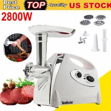 WinHolder Electric Meat Grinder 2800W With Accessories Make Sausage USA