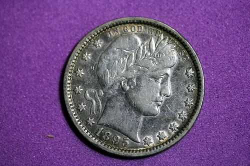 Estate Find 1895 BARBER Quarter  Dollar!! #K2066