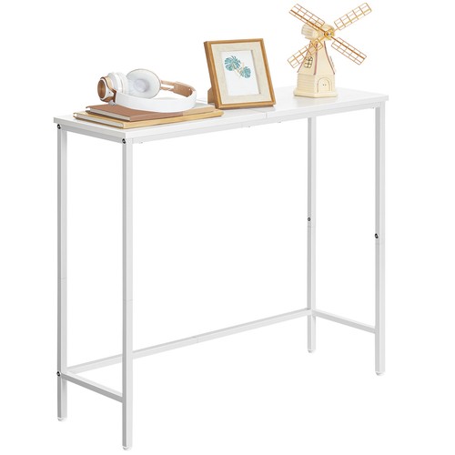 HOOBRO Console Table Entryway Table Compact Display Table Sofa Table White - Picture 8 of 8