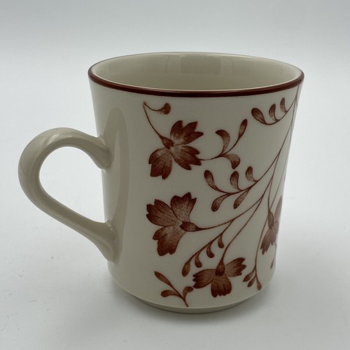 Sango Jardin 717 Fresh Flowers Sienna Japan 4 Set of 8 oz Coffee Mugs Cups - Picture 5 of 9