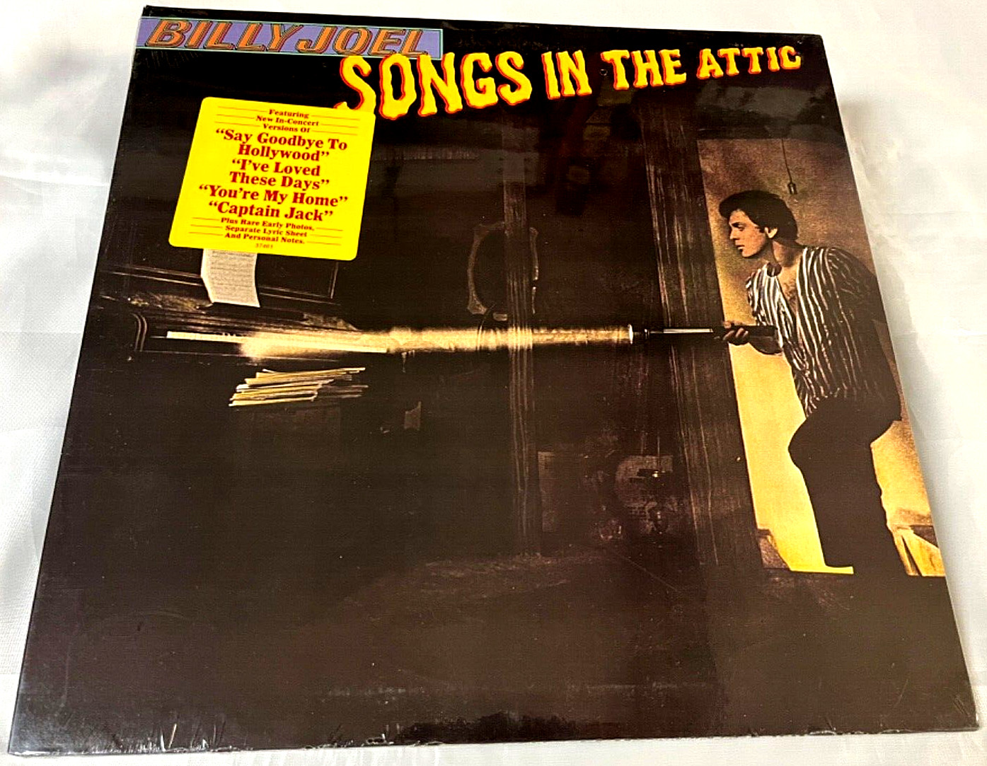 Billy Joel Songs In  the Attic LP Vinyl Live Original 1981 Hype Sticker Sealed