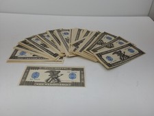 Vintage 1960's Whitman Lot of 86 Bills-Play Money 1- 100,000 Bills
