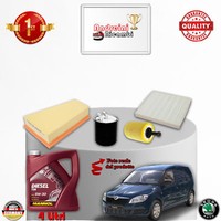 Inspektionskit Filter + ÖL Skoda Praktik 1.4 Tdi 51KW 70CV Von 2009->