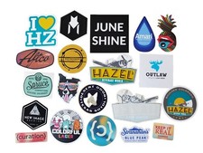 20x Craft Beer Stickers Distillery Pub Alcohol Wine Bar Lot Mixed Set Colorado