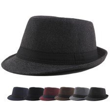 Wool Felt Bowler Fedora Top Hat Steampunk Tophat Topper Dress Tuxedo Victorian  