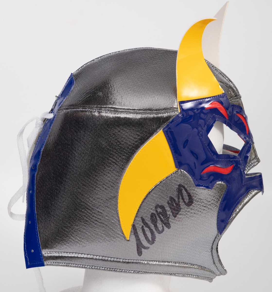 Averno Signed Wrestling Mask BAS COA Lucha Libre AAA CMLL Impact
